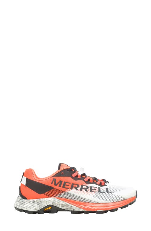 Merrell Mtl Long Sky 2 Trail Running Shoe In White/orange
