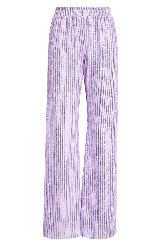 Shop Stine Goya Markus Sequin Pants In Lavender