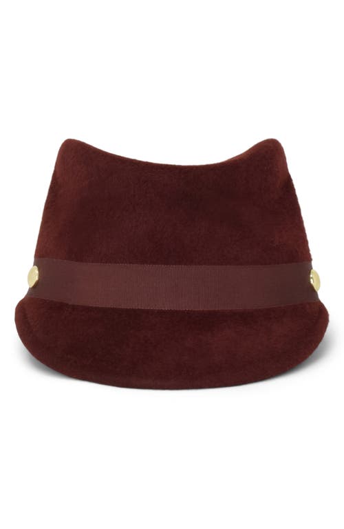 Shop Gigi Burris Millinery Samira Rabbit Hair Felt Hat In Cinnamon