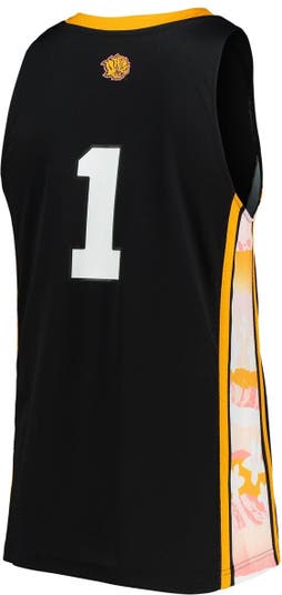 Men's adidas #1 Black Arkansas Pine Bluff Golden Lions Honoring Black  Excellence Replica Basketball Jersey