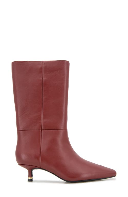 Kenneth Cole Meryl Pointed Toe Boot In Rio Red Leather