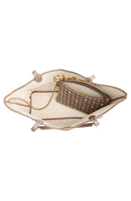 SAM EDELMAN SAM EDELMAN MEDIUM HARPER MONOGRAM SHOPPER TOTE
