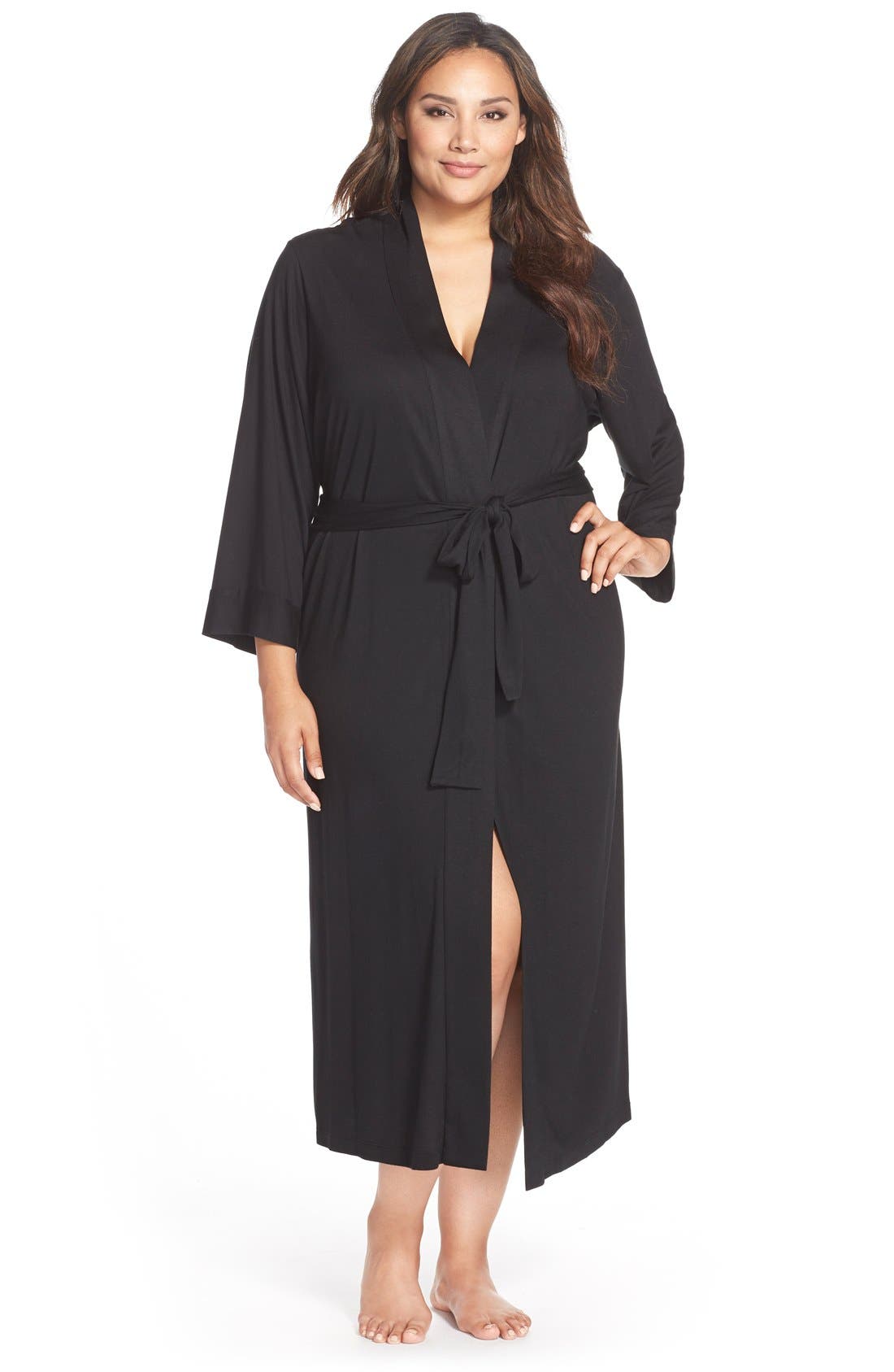 Natori Jersey Robe (Plus Size) (Nordstrom Exclusive) Nordstrom