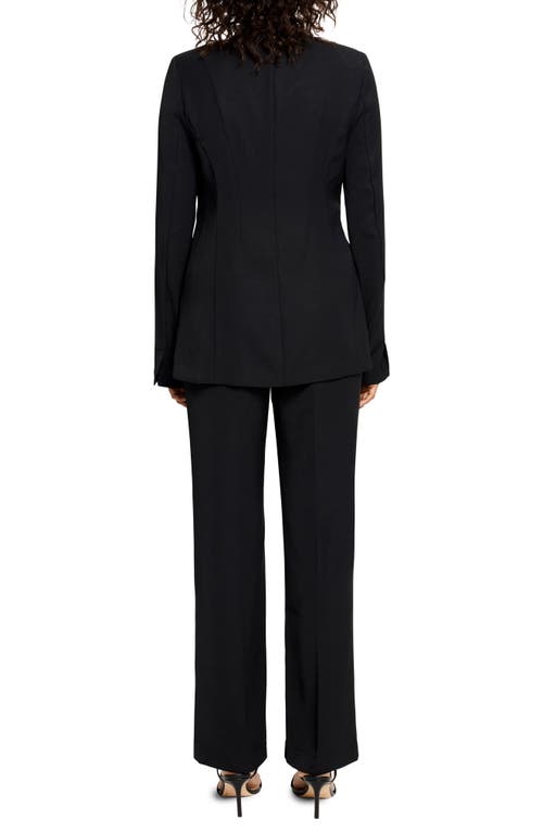 Shop Nic + Zoe Nic+zoe Social Edit Blazer In Black Onyx