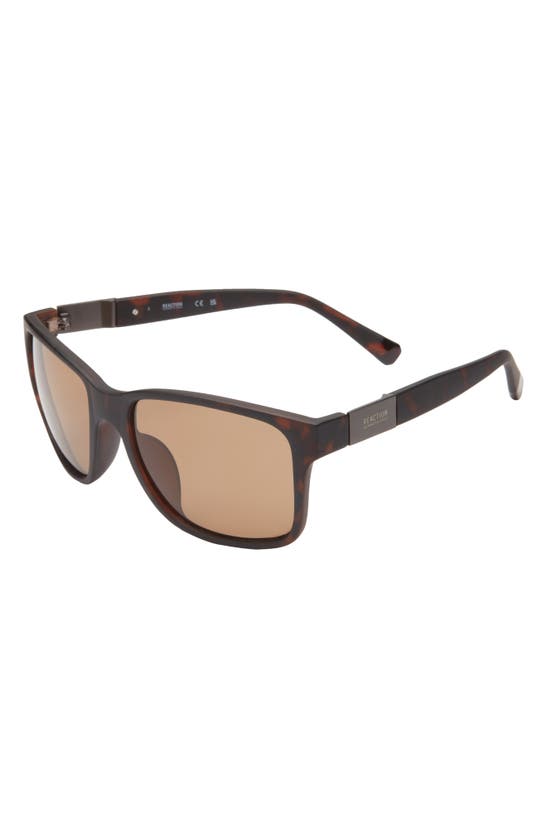 Shop Kenneth Cole 57mm Square Sunglasses In Dark Havana / Brown