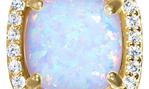 Fzn Diamond Lever-back Earrings In Opal