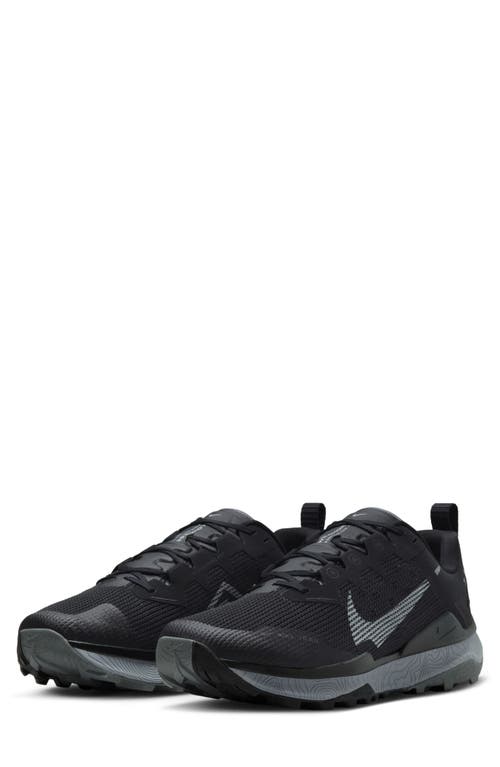 Shop Nike Wildhorse 8 Trail Running Shoe In Black/grey/white