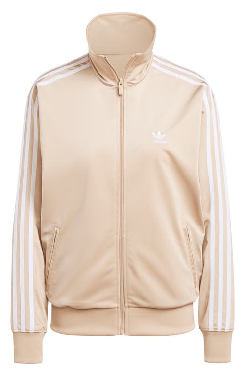 Adidas Originals Adidas Adicolor Firebird Recycled Polyester Track Jacket In Magic Beige