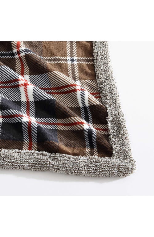 Eddie Bauer Trailhead Plaid Throw Blanket In Brown