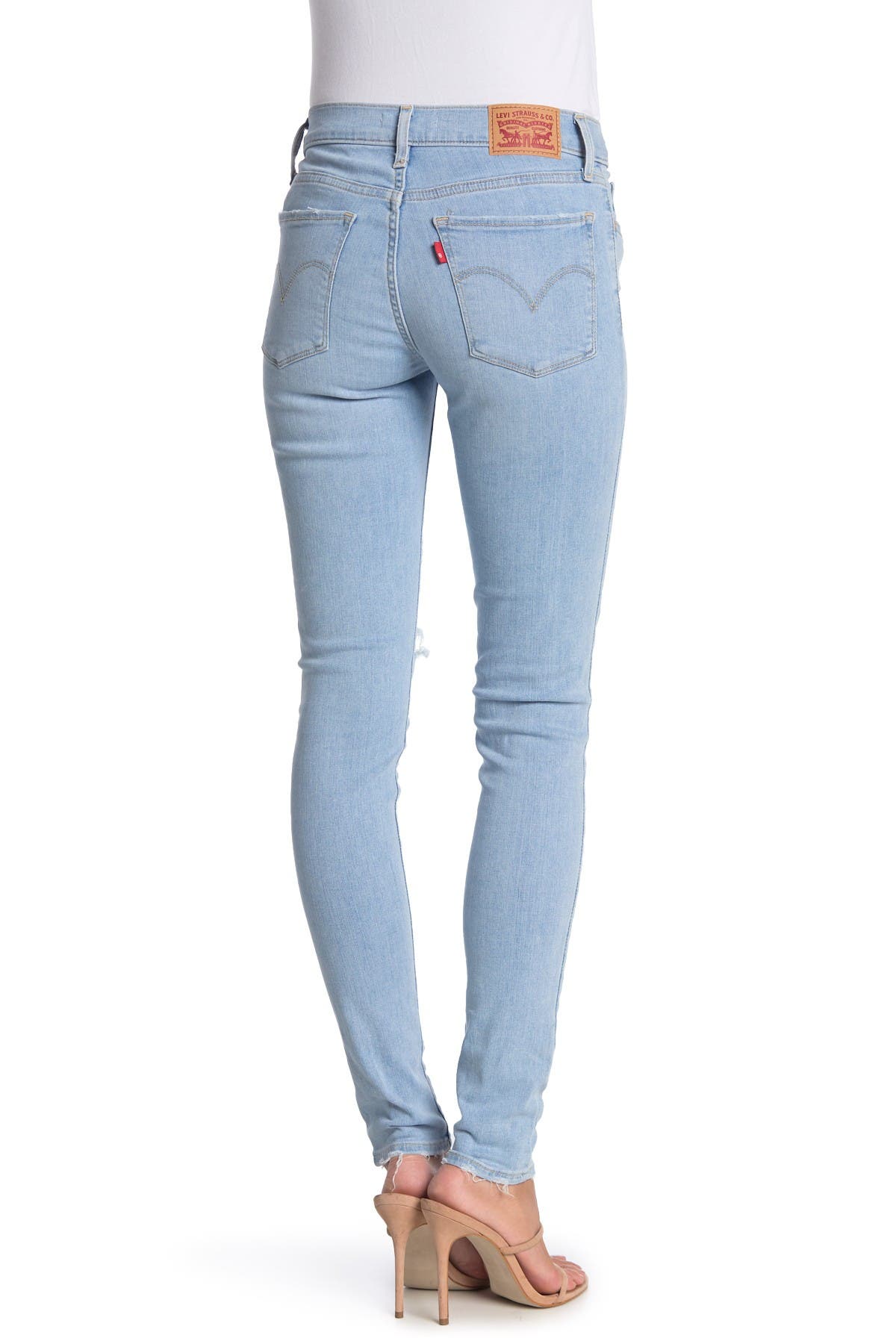 levi's 710 super skinny ripped jeans
