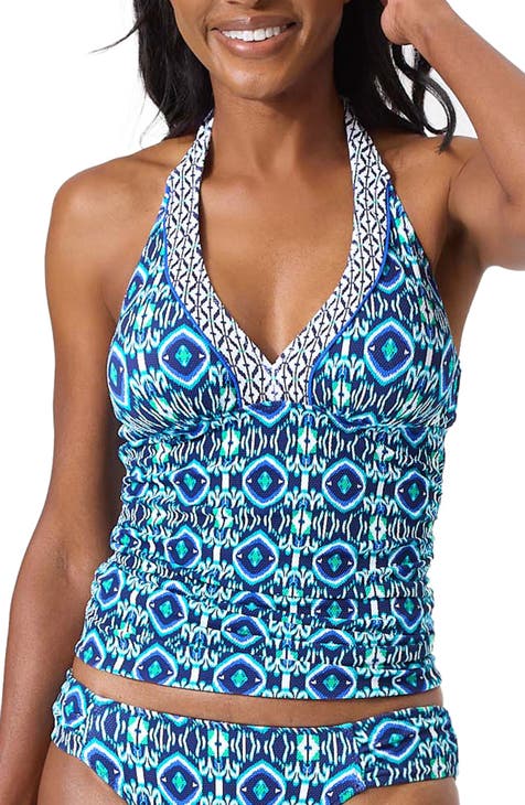 Island Cays Ikat Reversible Tankini Top