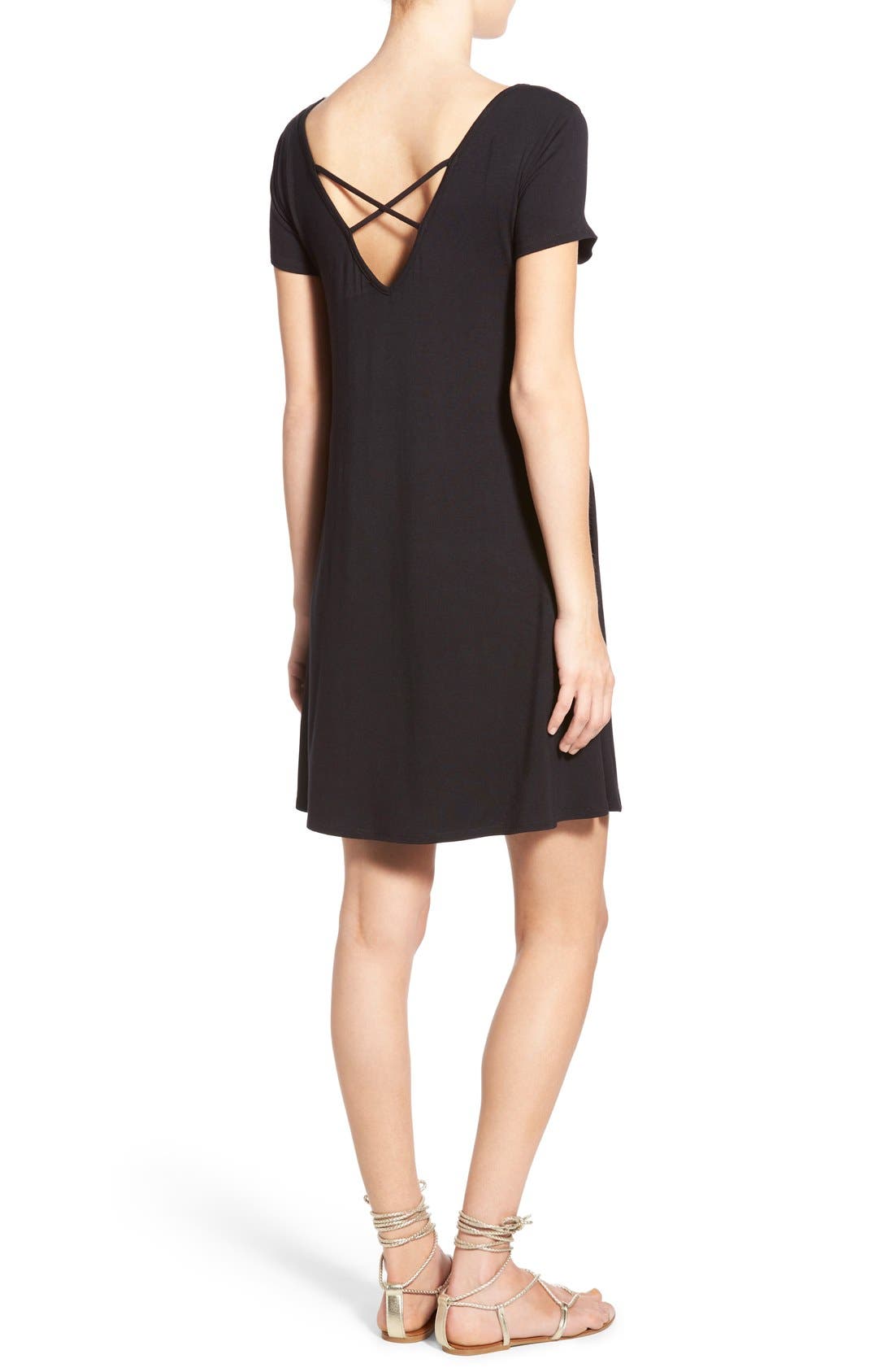 Socialite Stripe Cross Back Shift Dress Nordstrom