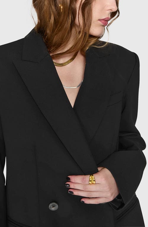 Rebecca Minkoff Nilli Oversize Double Breasted Blazer In True Black