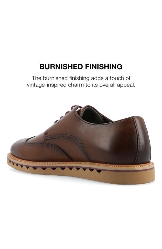 Vance Co. Evander Tru Comfort Wingtip Derby In Brown