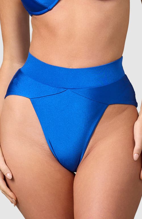 Shop Mbm Swim Aspire Bikini Bottoms In Cobalt