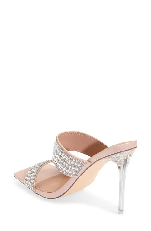 Shop Azalea Wang Yonah Square Toe Sandal In Beige