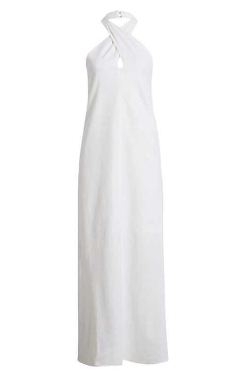 halogen(r) Twist Neck Maxi Dress in Bright White