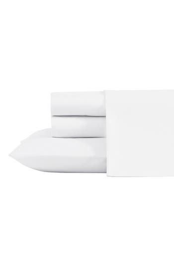 Laura Ashley Solid Sheet Set In White