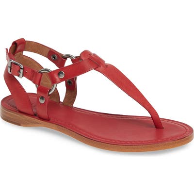 Frye Rachel T-Strap Sandal- Red