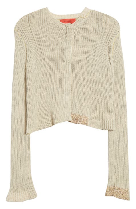 Hanes Women's Beige Long Sleeve Open Font Knitted Cardigan Sweater Siz –  Shop Thrift World