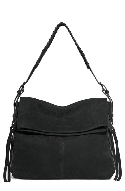 New Look shoulder bag with zip detail in black