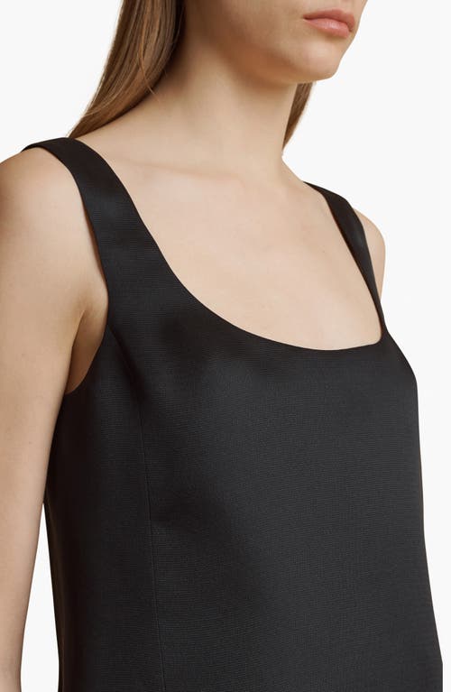 Shop Khaite Pranta Open Back Sleeveless Silk Dress In Black