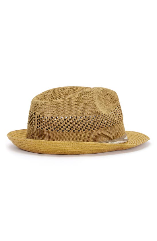 Barbour Craster Trilby Hat In Dk Tan