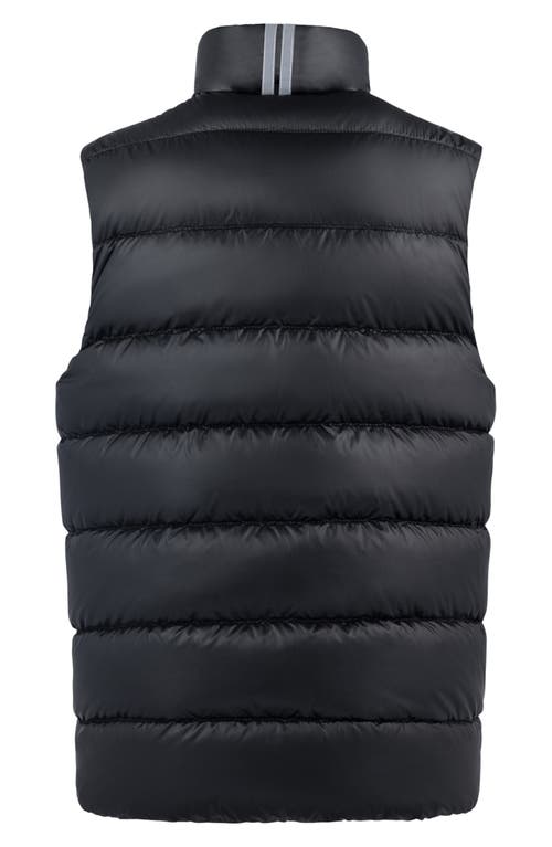 Canada Goose Big Kids Black Crofton Down Vest In Black - Noir