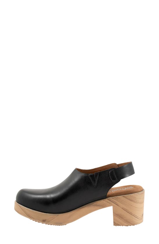 Softwalk Fairbanks Slingback Platform Clog In Black