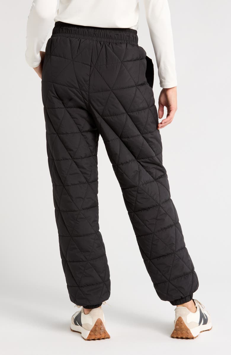 Zella Recycled Polyester Quilted Pants, Alternate, color, 