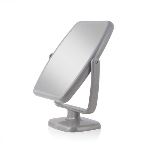 Shop Zadro Geo Makeup Mirror With Magnification In Gray