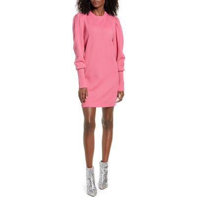 Wayf X Influencers San Francisco Puff Sleeve Sweater Dress, Pink (Nordstrom Exclusive)