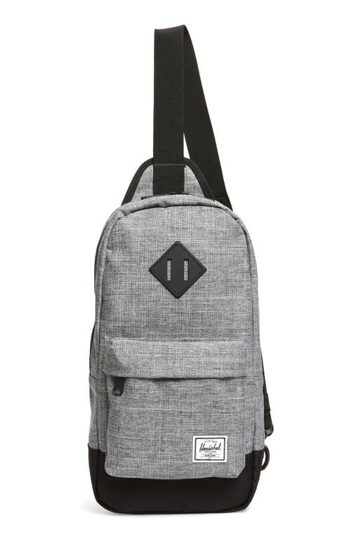 Herschel Supply Co. Heritage Sling Pack in Raven Crosshatch/Black
