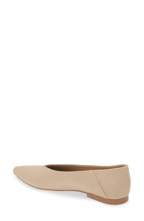 Shop Open Edit Kyler Pointed Toe Flat In Beige Taupe