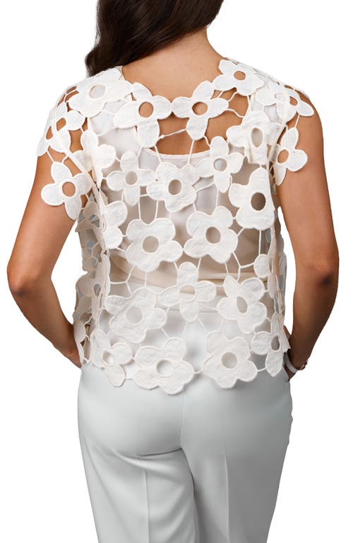 SAACHI SAACHI FLORAL LACE VEST 