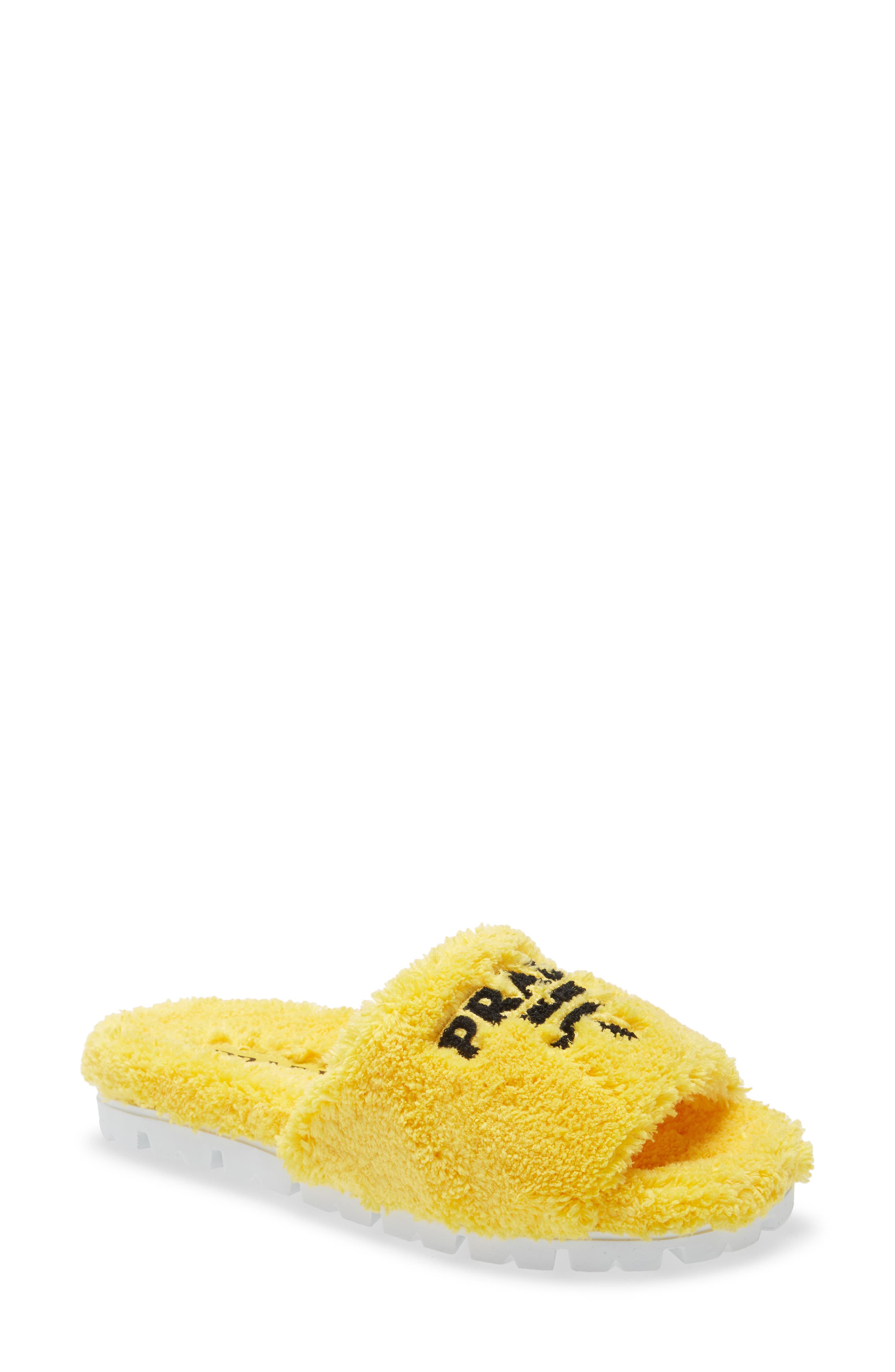 prada quilted crisscross flat slide sandals