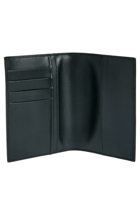 Shop Dolce & Gabbana Leopard Print Leather Passport Wallet In Beige/ Blac