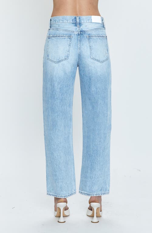 Pistola Lexi Midrise Bowed Straight Jeans In Enchanted Vintage In Coastal Vintage