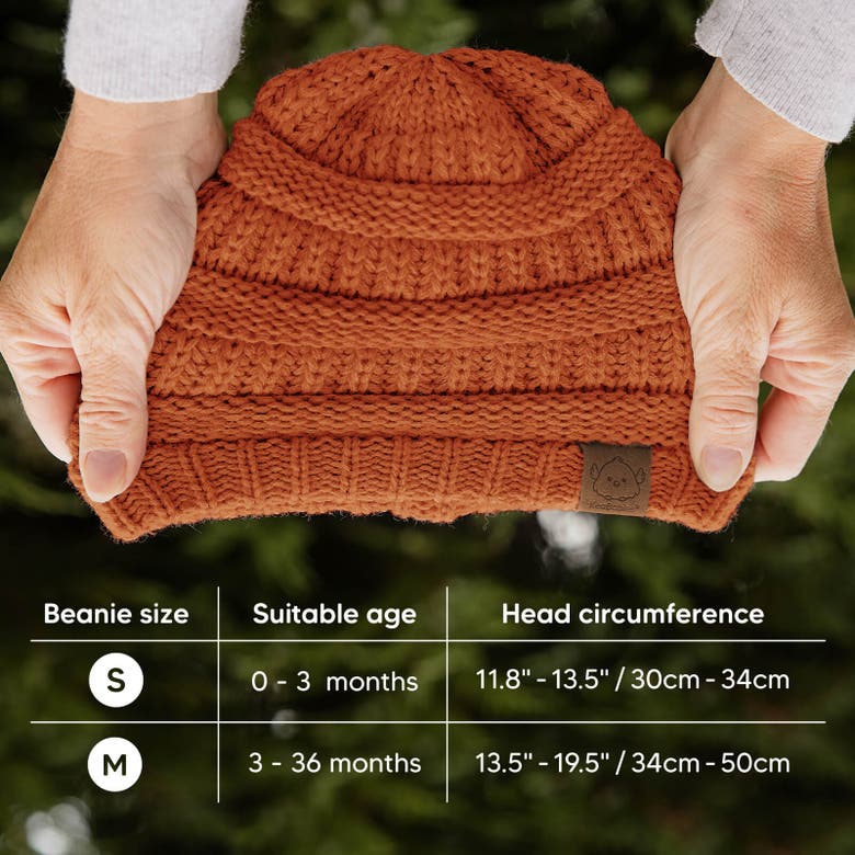 Shop Keababies 3-pack Warmzy Baby Beanies In Tawny