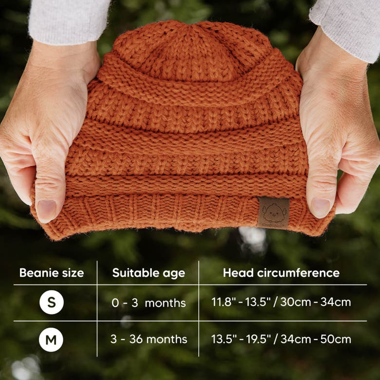 Keababies 3-pack Warmzy Baby Beanies In Tawny