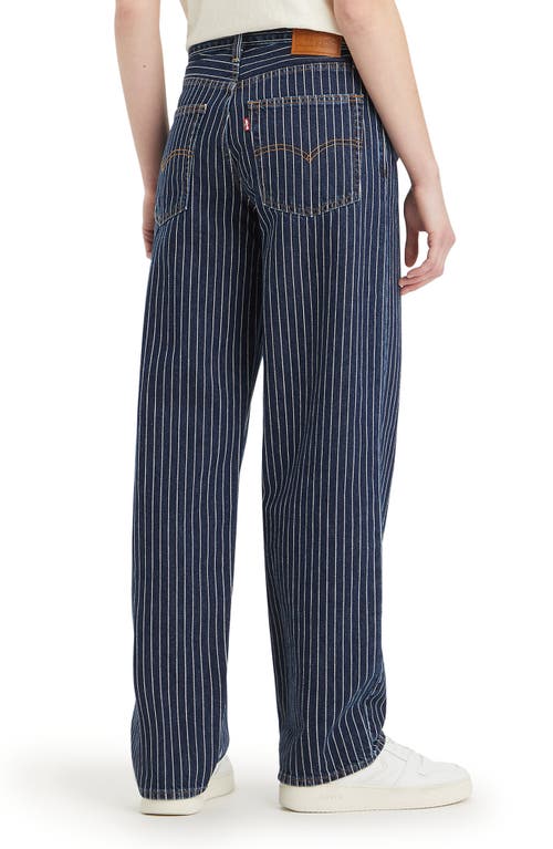 Shop Levi's Stripe Baggy Dad Jeans In Partly Masked Lb