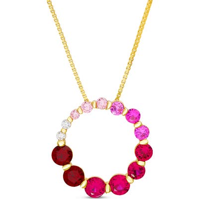 Lesa Michele Cubic Zirconia Pendant Necklace