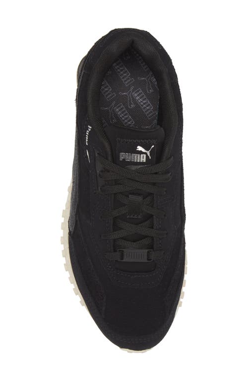 Puma Blacktop Rider Sneaker In  Black-alpine Snow
