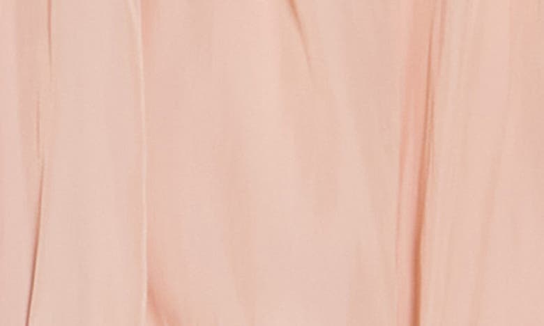 Shop Ramy Brook Kory Off The Shoulder Long Sleeve Crop Top In Blush