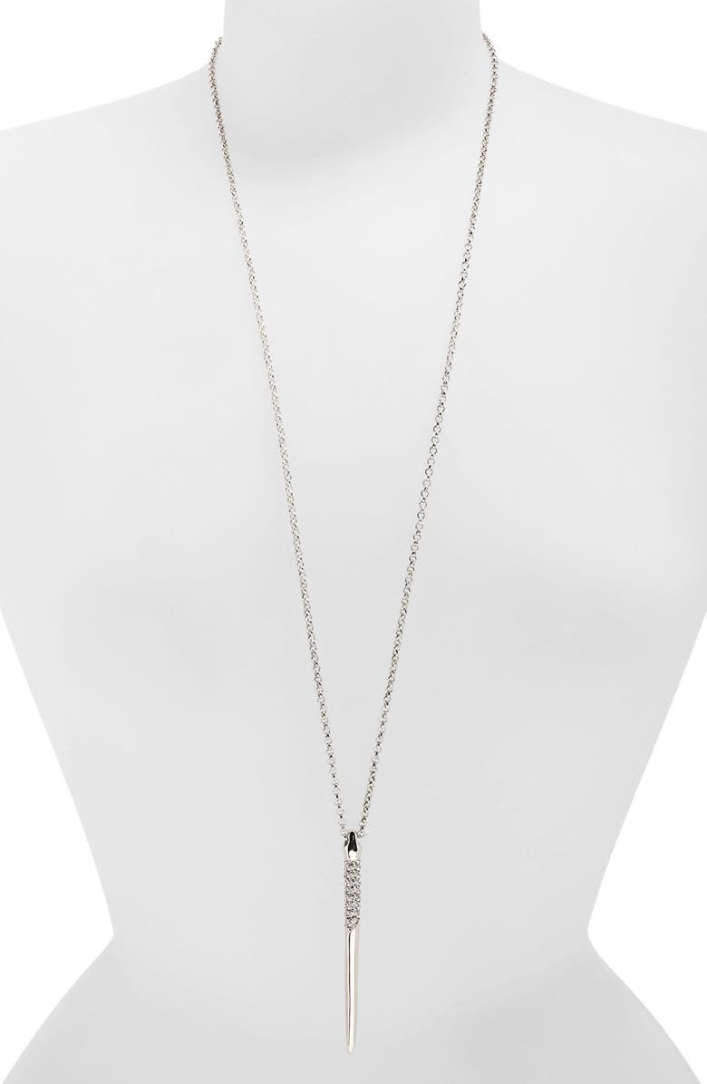 Sole Society Pavé Dagger Pendant Necklace | Nordstrom