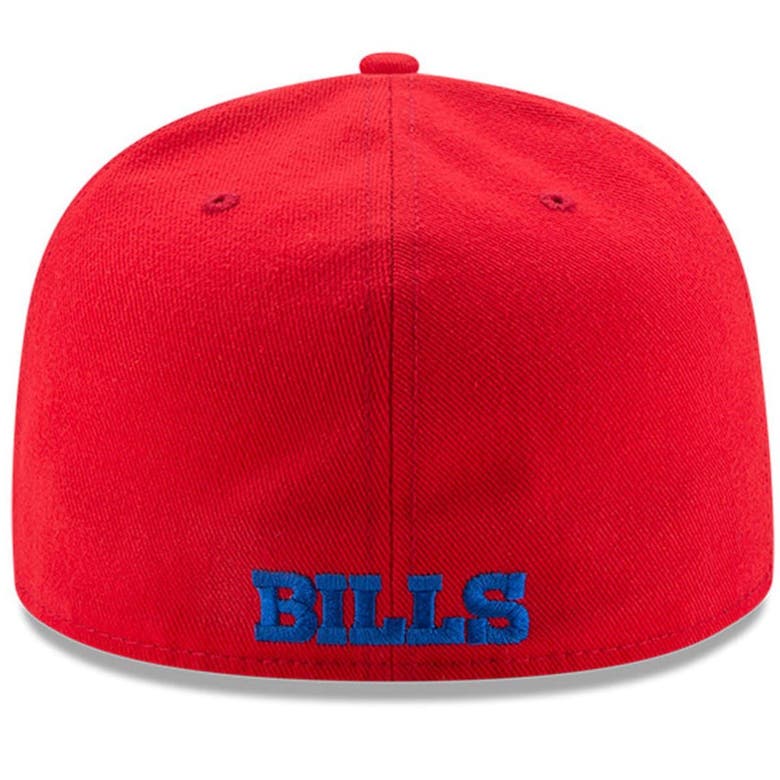 Men's Buffalo Bills New Era White Omaha Low Profile 59FIFTY Fitted Hat