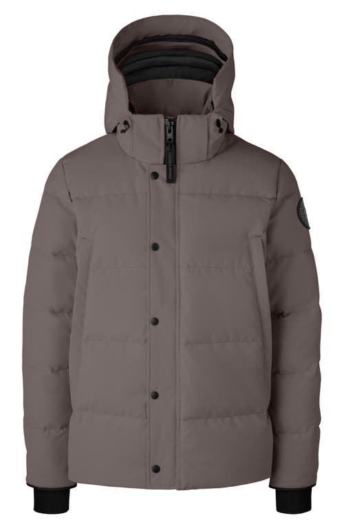 Shop Canada Goose Wyndham Parka Black Label 625 Fill Power Down Parka In Coastal Grey-gris