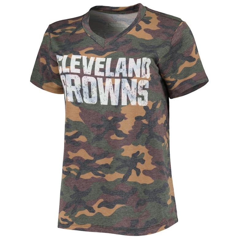 Industry Rag Women's Nick Chubb Camo Cleveland Browns Name and