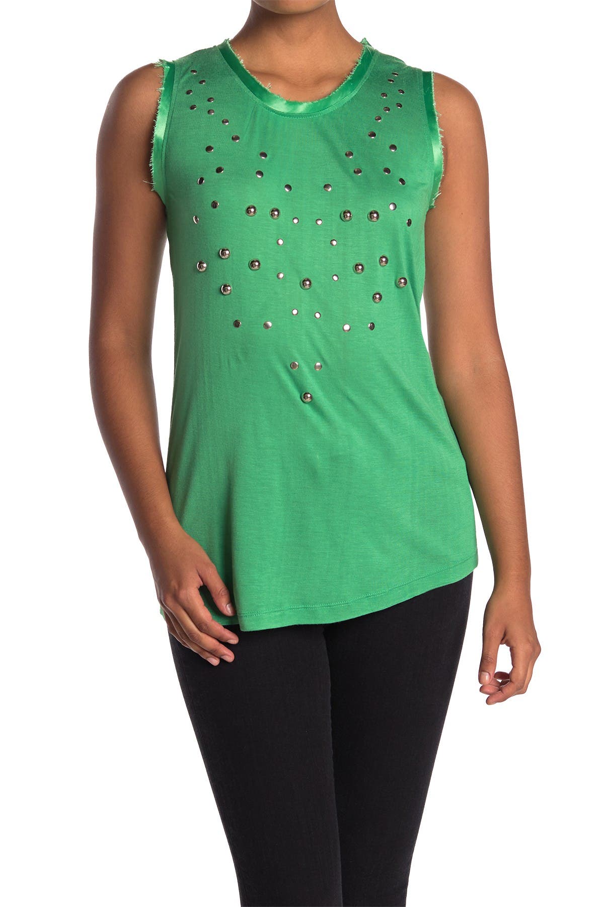 Click to view more detailed imagery on our partner's website Alberto Makali Studded Muscle Tank Top In Asst