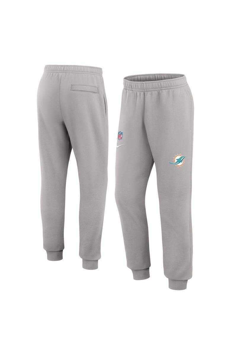 Nike Men's Nike Gray Miami Dolphins 2023 Sideline Club Jogger Pants ...